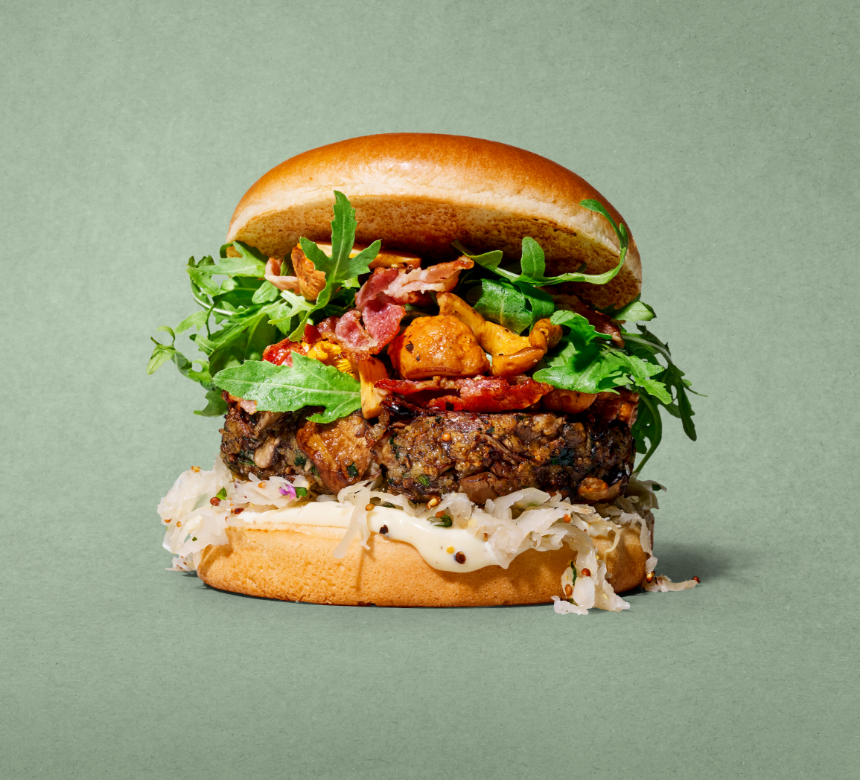 Sauerkraut mushroom burger | Mr.BigMouth