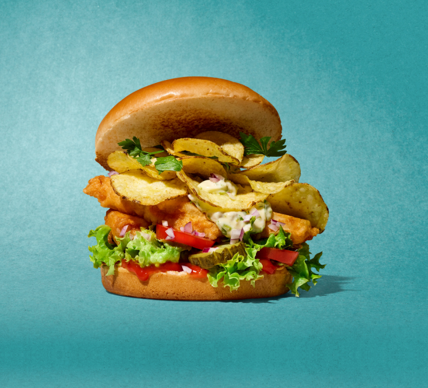 Fish n Chips Burger | Mr.BigMouth
