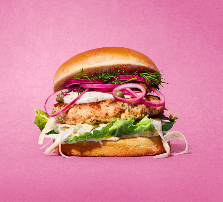 Salmon burger | Mr.BigMouth