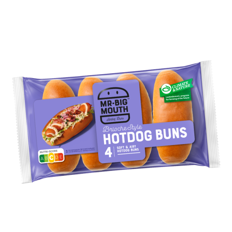 Mr big mouth Hotdog Bun